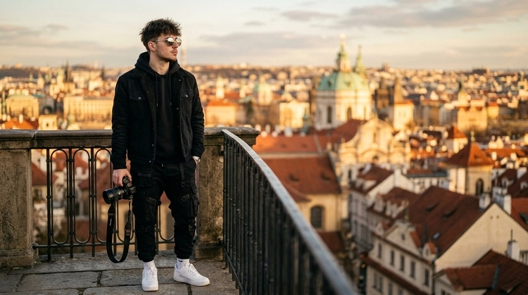 Cinematic Streetwear AI Prompt for Boys