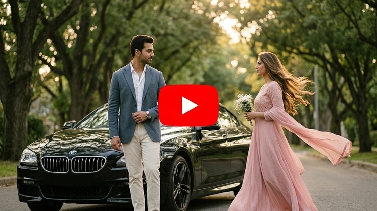 Romantic Couple AI Video Prompt | Cinematic AI Video Prompt
